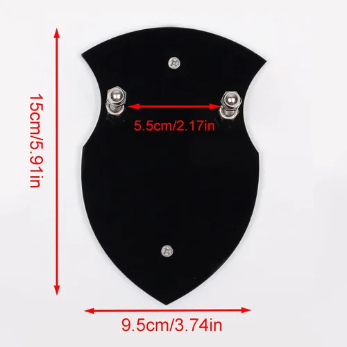 Vista 7 de WANLIAN Sword Cards - Soporte de espada montado en la pared, tarjeta de pared de espada acrílica, soporte de espada con accesorios (1 pieza negra)