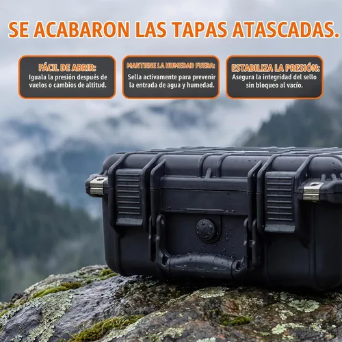 Vista 6 de MEIJIA - Funda rígida impermeable para cámara IP67 para todo tipo de clima, funda protectora rígida, con espuma personalizable, compatible con Negro