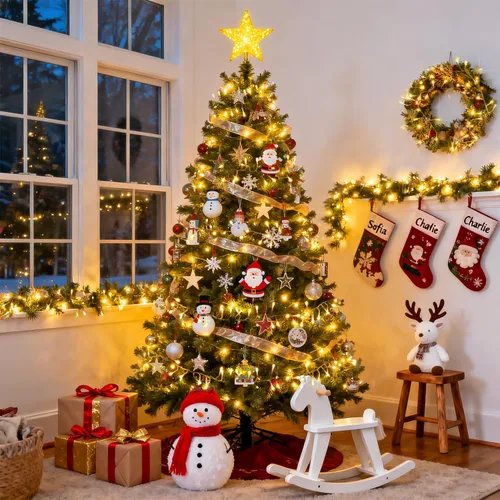 Vista 4 de JMEXSUSS 1000 luces LED de 50 pies en racimo de Navidad enchufables, 8 modos de luces de Navidad al aire libre impermeables con control remoto