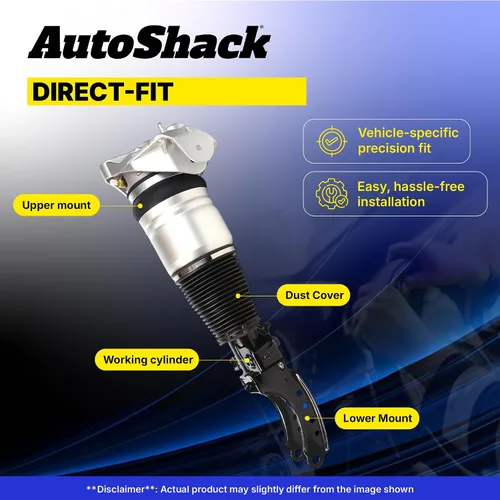 Vista 3 de AutoShack - Amortiguador de aire trasero de repuesto para el conductor o pasajero para Mercedes-Benz S430 S500 2006 S350 S65 AMG 4.3L 5.0L 5.5L 5.8L