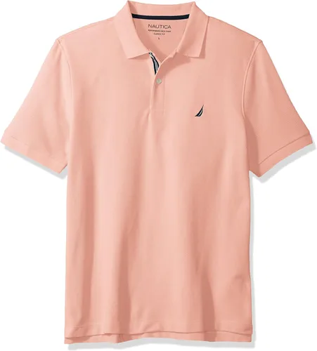 Vista 169 de Nautica playera polo clásica de mangas cortas, color sólido, para hombre