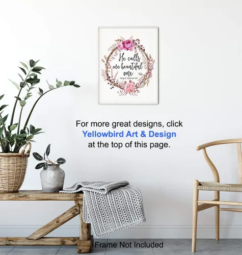 Vista 5 de Arte de pared con las Escrituras del Cantar de Salomón 2:10, regalo