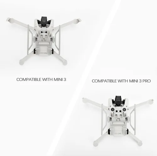 Vista 4 de Tren de aterrizaje para DJI Mini 3/Mini 3 Pro Kit plegable de patas extendidas para accesorios Mini 3 Pro
