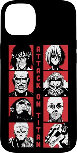 Vista 15 de Attack on Titan Funda Titan Lineup de temporada 4 para iPhone 17