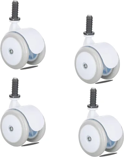 Vista 11 de Baby Walker - Juego de 4 ruedas de goma de plástico, universales (A-Negro)