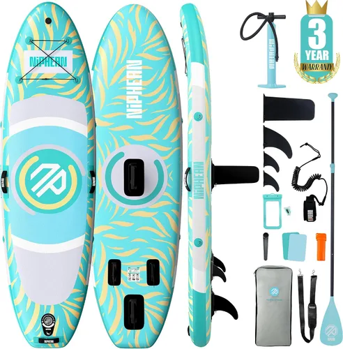 Vista 14 de Niphean 10' Inflatable Paddle Board, Ultra-Light SUP for Beginners