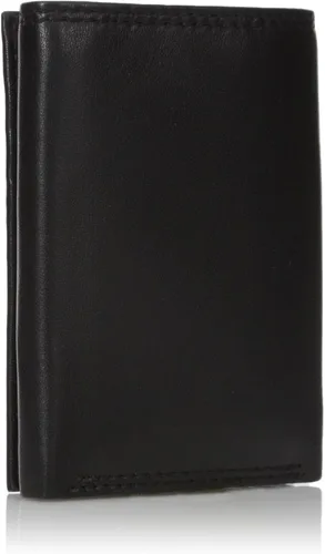 Vista 2 de Buxton Emblema para hombre - Cartera de piel con tres pliegues