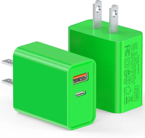 Vista 10 de Cargador de pared USB C de 20 W para iPhone 17/16/15/14/13/13 Mini/13 Pro Max/12/12 Pro/12 Pro Max Cube, paquete de 2 unidades de doble puerto