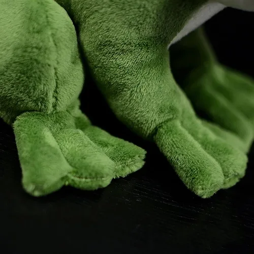 Vista 8 de Juguete de peluche de rana de simulación – 6.3 pulgadas de rana verde realista, juguetes de peluche reptiles, muñecas de felpa súper suaves