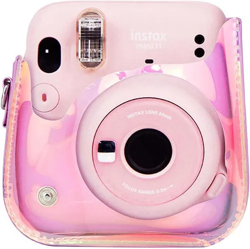Vista 2 de Yitengteng Illusion - Funda para cámara Fujifilm Instax Mini 11/9/8, funda protectora ajustable de PVC para cámara con correa para el hombro