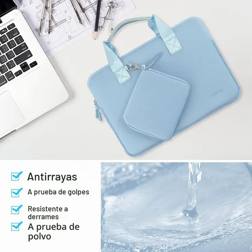 Vista 5 de Hseok Sk01bl01 - Funda de neopreno para portátil de 14 pulgadas con funda