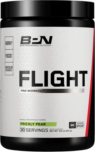 Vista 9 de Bare Performance Nutrition, BPN Flight Pre Entrenamiento, Frambuesa Azul, 30 porciones