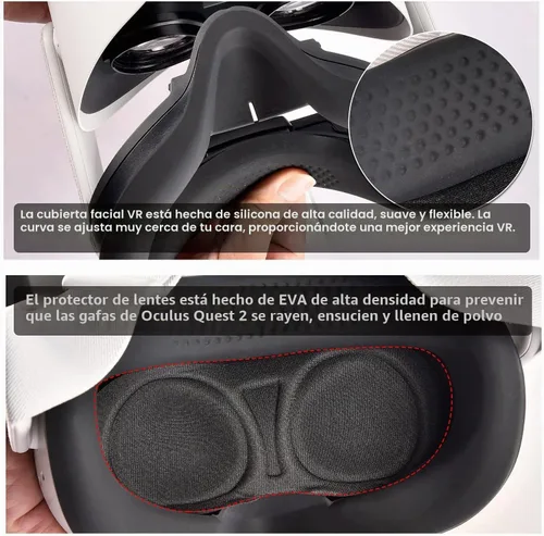 Vista 6 de Comecase - Funda rígida para auriculares Meta Quest 3S/3/Quest 2, color negro Pre-Cut Foam Fits Without Trimming, Stores Headset, Controllers and