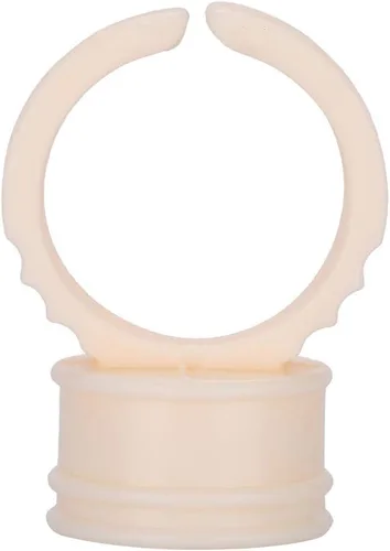Vista 7 de 100 piezas de anillo de tatuaje de cejas de silicona microblading pigmento dedo pegamento titular para maquillaje de pestañas, herramientas