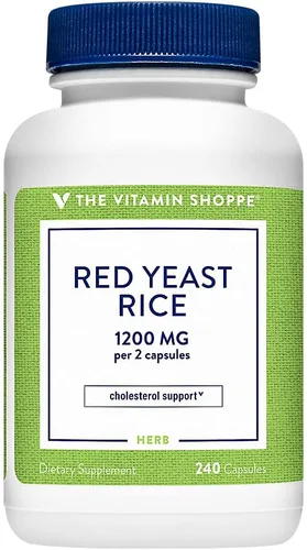 Vista 4 de The Vitamin Shoppe Arroz de levadura roja 1,200 (120 cápsulas) (120 cápsulas)