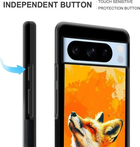 Vista 272 de Compatible con Google Pixel 4A 5G Mobile Case Creative Acrylic Panel trasero Silicona Protección Grip especialmente diseñado para Google Pixel 4A 5G