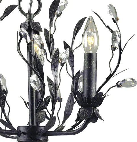 Vista 6 de Elk Home 8058/3 Circeo - Candelabro de luz de 16 pulgadas de ancho y 3 pulgadas, color óxido profundo
