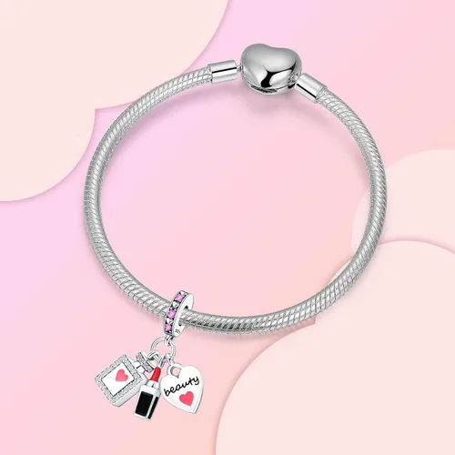 Vista 93 de Dije de girasol con diseño de estrella y luna y elefante para pulsera, collar de plata de ley 925, dijes de corazón de amor para mujer, regalo
