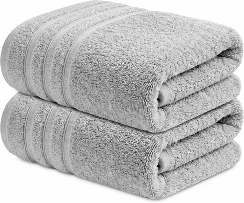 Vista 16 de Infinitee Xclusives - Toallas de baño 100% algodón hilado en anillo para baño, paquete de 2 Marina Tranquila