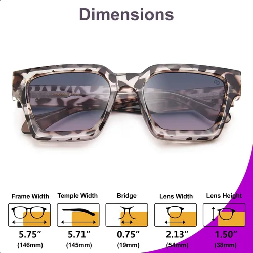 Vista 32 de VISOONE Moda 100% UV400 Protección Rectángulo TR90 Y2K Gafas de sol Accesorios para Mujeres Hombres RIVER, Transparente/Gris Rosa