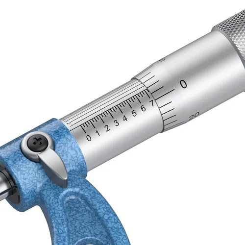 Vista 7 de HDLNKAK Calibrador de esfera de doble escala 0-6"/150 mm con micrómetro Azul claro