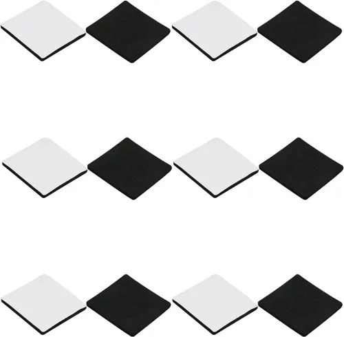 Vista 11 de 48 almohadillas de fieltro para muebles, almohadillas cuadradas de 0.63 pulgadas, protectores de suelo autoadhesivos antiarañazos para pies