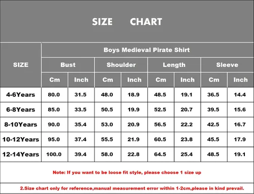 Vista 7 de Eymitory Camisa de pirata medieval para niños, camisa vikinga renacentista con volantes, para Halloween, jacobita escocés, disfraz de Ghillie