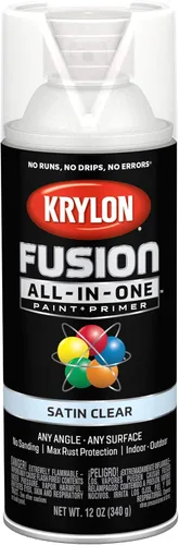 Vista 82 de Krylon Fusion - Pintura en aerosol adhesiva todo en uno para uso en interiores y exteriores, 12 onzas, vidrio de playa