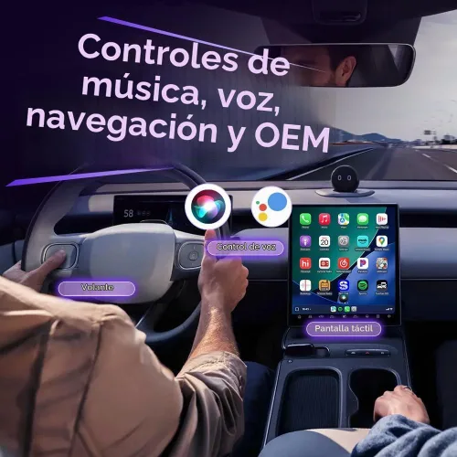 Vista 8 de CarlinKit 5.0 Adaptador inalámbrico CarPlay para Android Auto 2AIR 5GHz WiFi Wired to Wireless Plug-and-Play Auto Connect for OEM Wired