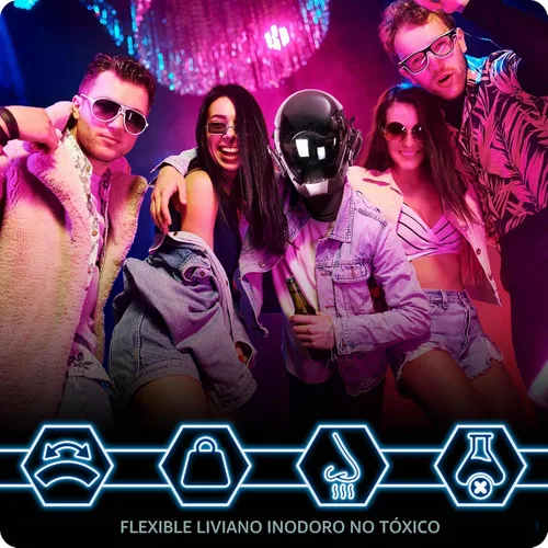 Vista 6 de Zadin Máscara punk, disfraz cibernético, casco ajustable de Halloween, máscara futurista rave