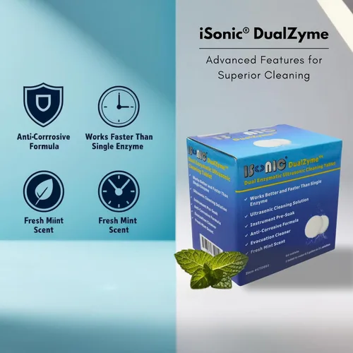 Vista 4 de iSonic CTDE01 DualZyme Dual Enzimatic Ultrasonidos Tableta de Limpieza