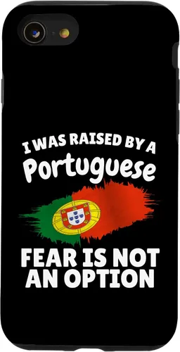 Vista 18 de I was Raised by a Portuguese Portugal Flag Gift Son Daughter Case for iPhone 16