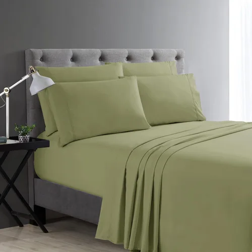 Vista 27 de Juego de sábanas Cathay Home Micro Caress lujoso, 90 g/m², 3 piezas, tamaño Twin, con 1 funda de almohada adicional, color Aqua