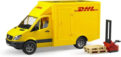 Vista 7 de Bruder 02671 Mercedes-Benz Sprinter DHL con conductor, camión de juguete a