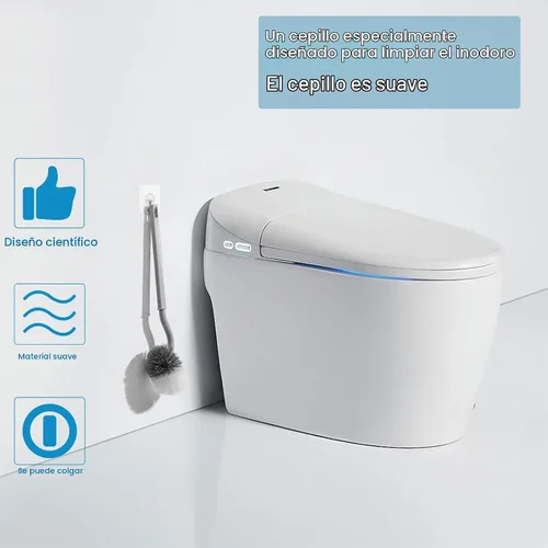 Vista 9 de Paquete de 2 cepillos para inodoro de baño, cepillo de inodoro de diseño