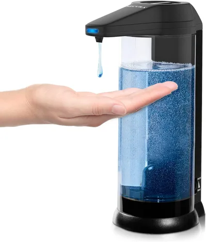 Vista 12 de Secura - Dispensador de jabón automático de 17 oz, funciona con baterías, dispensador de jabón sin contacto con control de volumen ajustable