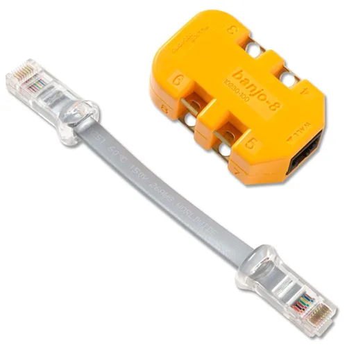 Vista 3 de Adaptador modular de 8 cables en línea Fluke Networks, 1