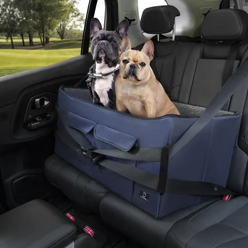 Vista 13 de A 4 Pet Asientos de coche para perros pequeños, menos de 25 libras Gris