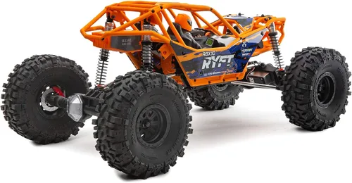 Vista 5 de Camión RC Axial 1/10 RBX10 Ryft 4WD Brushless Rock Bouncer RTR (Batería y Cargador No Incluidos), Naranja, AXI03005T1, Unisex Adulto