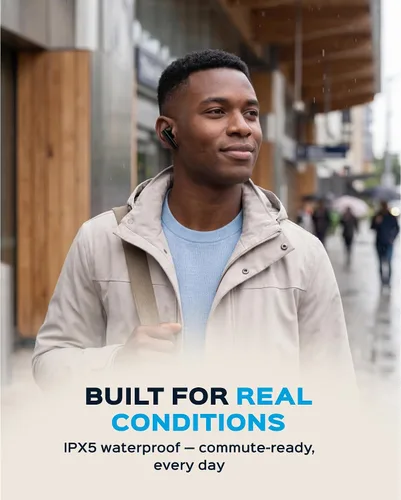 Vista 6 de TREBLAB X8 Auriculares inalámbricos verdaderos - Cancelación activa de ruido, Bluetooth 5.4 IPX5 Waterproof, 40H Playtime, Dual ENC Mics