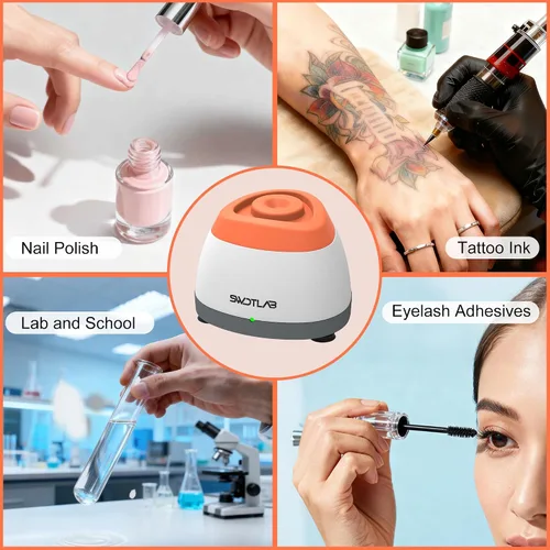 Vista 7 de Vortex - Mezclador de 3500 rpm, agitador de esmalte de uñas, agitador de pegamento y mezclador de pintura para esmalte de gel, pinturas acrílicas