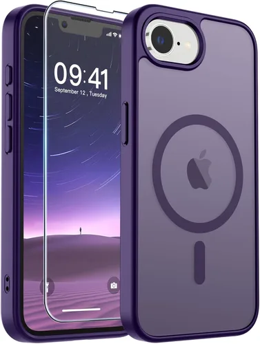 Vista 260 de SUPFINE Funda magnética para iPhone SE 2022 (3ª)/2020 (2ª), iPhone 8 (compatible con MagSafe) (protección contra caídas de grado militar), funda