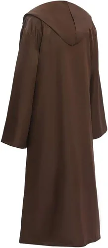 Vista 3 de Túnica Eonpow de hechicero, con capucha, para Halloween o disfraz