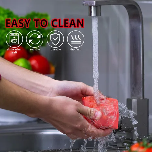 Vista 4 de 6 soportes de silicona para mango caliente, cubierta para ollas, funda antideslizante para ollas, resistente al calor, mango para utensilios
