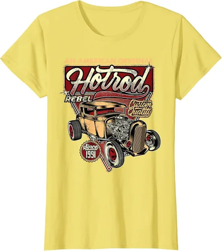 Vista 16 de Camiseta vintage Hot Rod Speed and Power para hombre Asphalt Grey