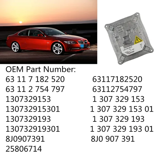 Vista 2 de Xenon HID módulo de unidad de control de balasto 1307329153 Reemplazo para 2007-2013 E92 E93 328i M3 X3 X5 Ca-dillac DTS Au-di TT R8 Mi-ni