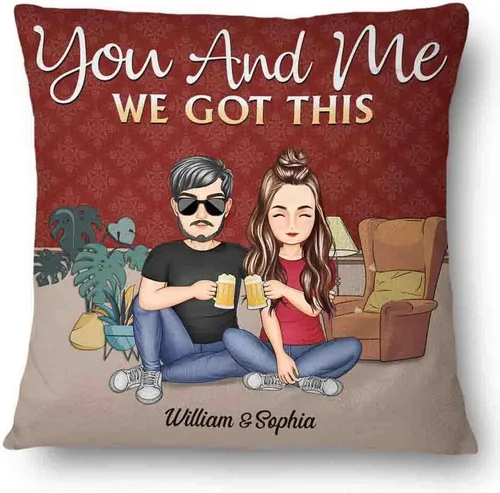 Vista 25 de Almohada personalizada para parejas, The Day I Met You I Have Found The One Whom My Soul Loves, almohada de cumpleaños para cónyuge, esposo, esposa