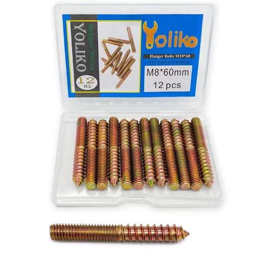 Vista 9 de Paquete de 30 pernos de percha M4 x 25 de 25mm (0.98") con cabeza doble de 4mm (0.16") para muebles