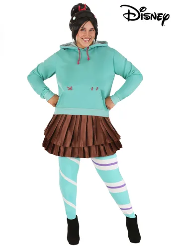 Vista 4 de Disfraz Disney Vanellope Talla Grande de Wreck-It Ralph Multicolor