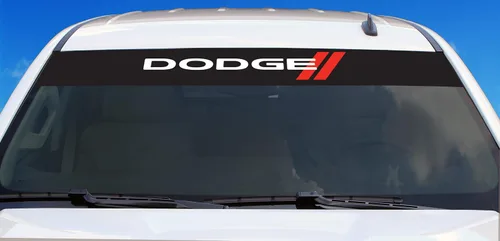 Vista 3 de Chroma 49501 Dodge Red Strips Calcomanía Protector Solar